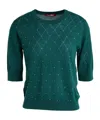Max Mara Solid Color Short-sleeved Knitted Shirt In Multi