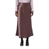 Max Mara Solid Color Skirt In Brown