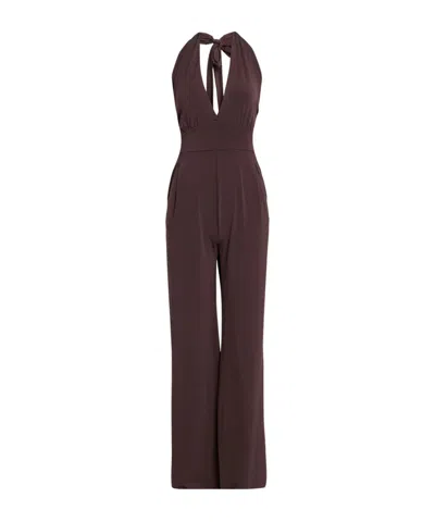 Max Mara Solid Color Sleeveless Bodysuit In Brown