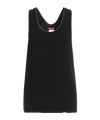 Max Mara Solid Color Sleeveless Top In Black
