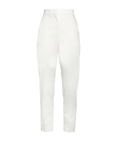 MAX MARA SOLID COLOR STRETCH PANTS