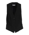 Max Mara Solid Color Stretch Satin Coat In Black