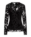 Max Mara Solid Color Tops In Black
