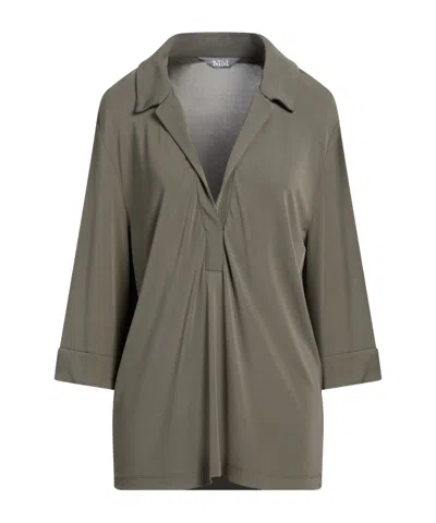 Max Mara Solid Color Tops In Gray