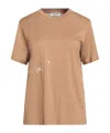 Max Mara Solid Color T-shirts In Brown