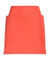 Max Mara Solid Color Twill Pants In Orange