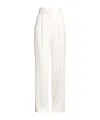 Max Mara Solid Color Wide-leg Trousers In Neutral