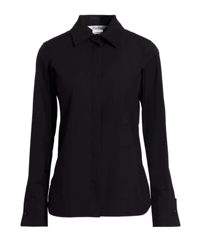 Max Mara Solid Colour Shirts  Blouses In Black