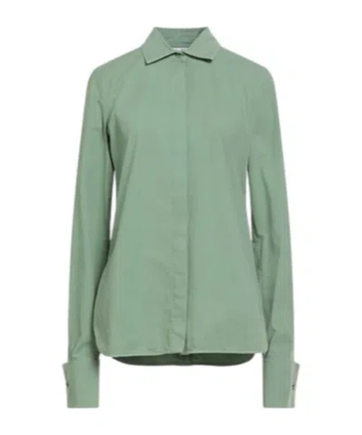 Max Mara Solid Colour Shirts  Blouses In Green