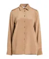 Max Mara Solid Colour Shirts  Blouses In Brown