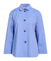 Max Mara Solid Colour Shirts In Blue
