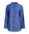 Max Mara Solid Colour Shirts In Blue