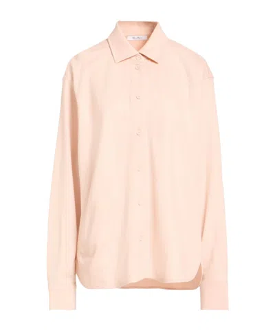 Max Mara Solid Colour Shirts In Nude