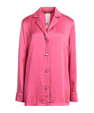 Max Mara Solid Colour Shirts In Pink