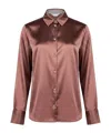 Max Mara Solid Colour Shirts In Pink