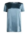 Max Mara Solid Colour Tops In Blue
