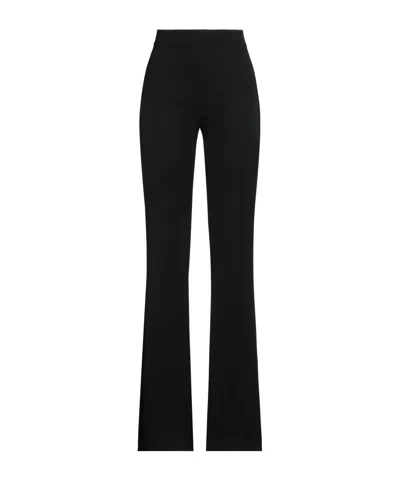 Max Mara Solid Flared Pants In Black