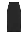 Max Mara Solid High-waist Skirt In Black