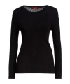 Max Mara Lightweight Solid Knit Sweater In Black