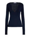 Max Mara Solid Knit Sweater In Black