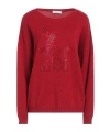 Max Mara Solid Knit Top In Red