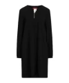 Max Mara Solid Long-sleeve Dress In Black