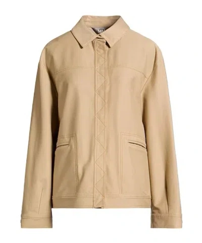 Max Mara Solid Long-sleeve Jacket In Brown