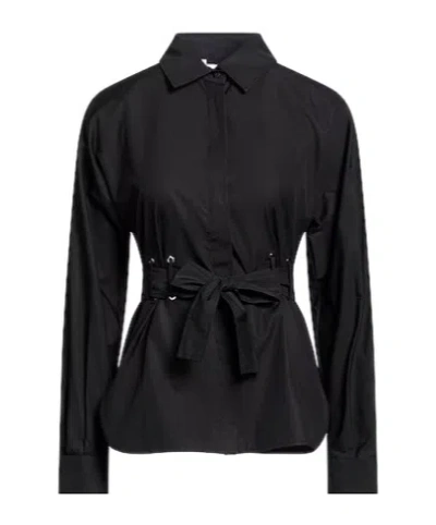 Max Mara Solid Long-sleeve Shirt In Purple