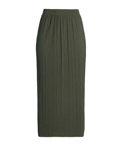 Max Mara Solid Pencil Skirt In Green