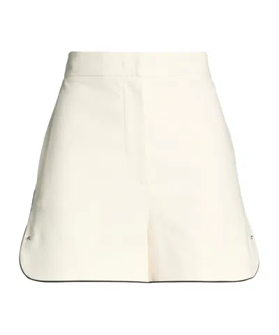 Max Mara Solid Shorts In White