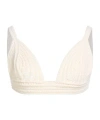 Max Mara Solid Sleeveless Cropped Top In White