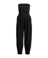 Max Mara Solid Sleeveless Jumpsuit In Black