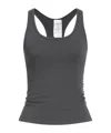 Max Mara Solid Sleeveless Vest In Gray