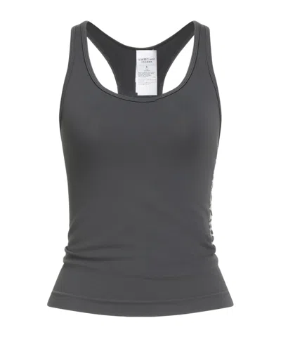 Max Mara Solid Sleeveless Vest In Gray
