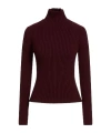 Max Mara Solid Turtleneck Knit Top In Brown