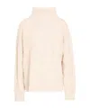 Max Mara Solid Turtleneck Sweater In Rice Apricot Color
