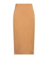 Max Mara Solid Twill Flare Skirt In Neutral
