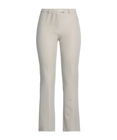 Max Mara Solid Twill Stretch Pants In Purple