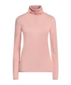 Max Mara Solid Wool Turtleneck Knit Top In Pink
