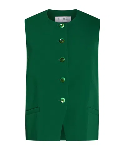 Max Mara Solidcolor Blazer In Green