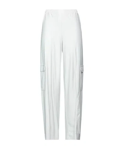 Max Mara Solid-color Cargo Pants In White