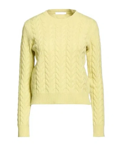Max Mara Solidcolor Cashmere Knit Sweater In Green