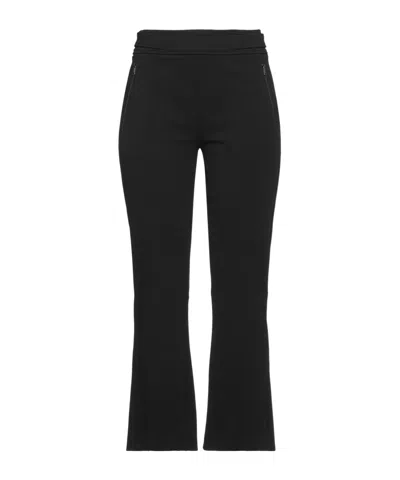 Max Mara Solid-color Casual Pants In Black