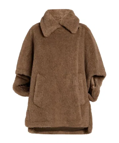 Max Mara Solidcolor Coat In Brown