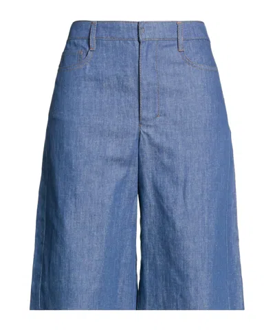Max Mara Solidcolor Cropped Trousers In Multi