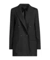 Max Mara Solid-color Double-breasted Blazer In Multi