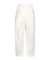 Max Mara Solid-color Fabric Pants In White