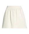 Max Mara Solid-color Flared Skirt In White