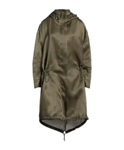 Max Mara Solid-color Hooded Jacket In Green