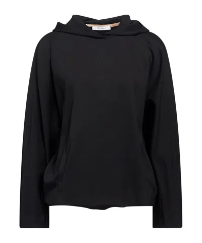 Max Mara Solid-color Hoodie In Black